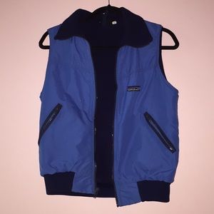 blue patagonia vest